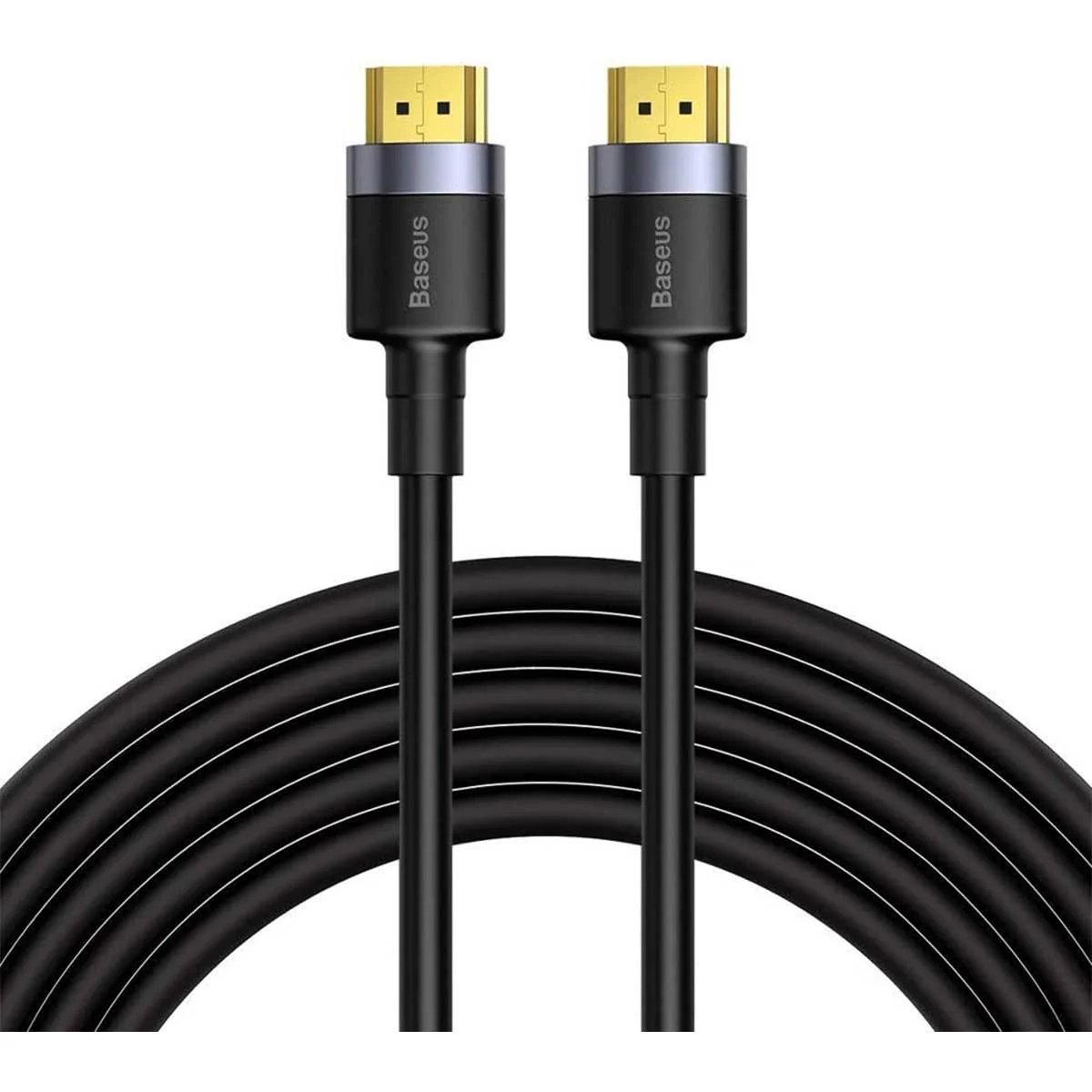 Baseus Cafule 4K HDMI Male To 4K HDMI Male Adapter Cable (1m, 2m, 3m, 5m) (Black) (CADKLF-E01, CADKLF-F01, CADKLF-G01, CADKLF-H01) - Image 2