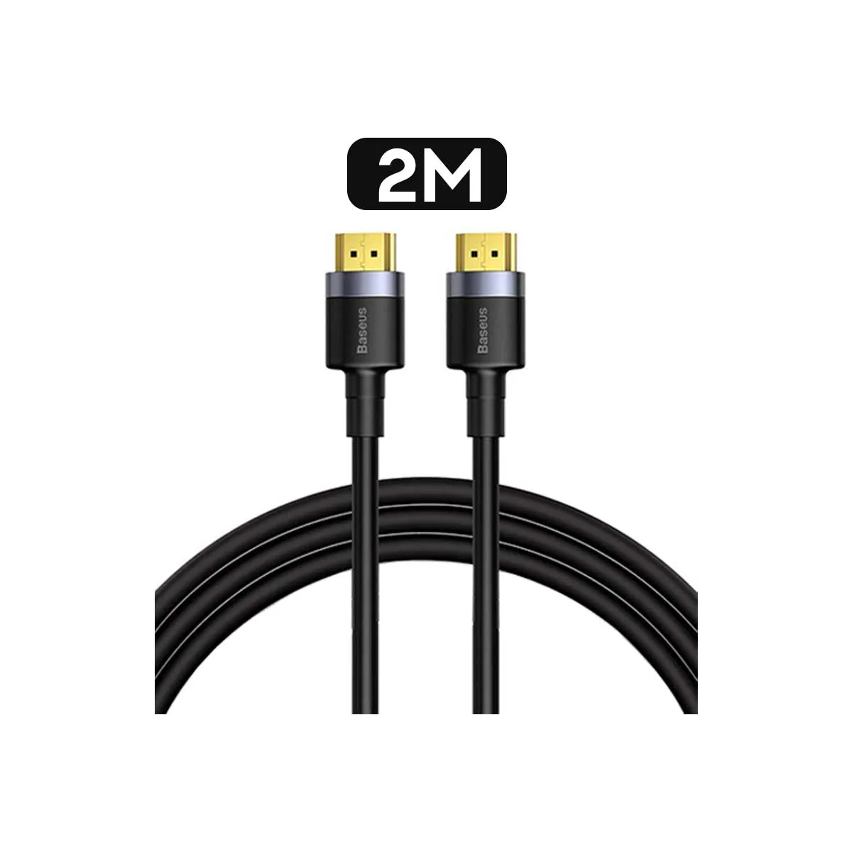 Baseus Cafule 4K HDMI Male To 4K HDMI Male Adapter Cable (1m, 2m, 3m, 5m) (Black) (CADKLF-E01, CADKLF-F01, CADKLF-G01, CADKLF-H01) - Image 6