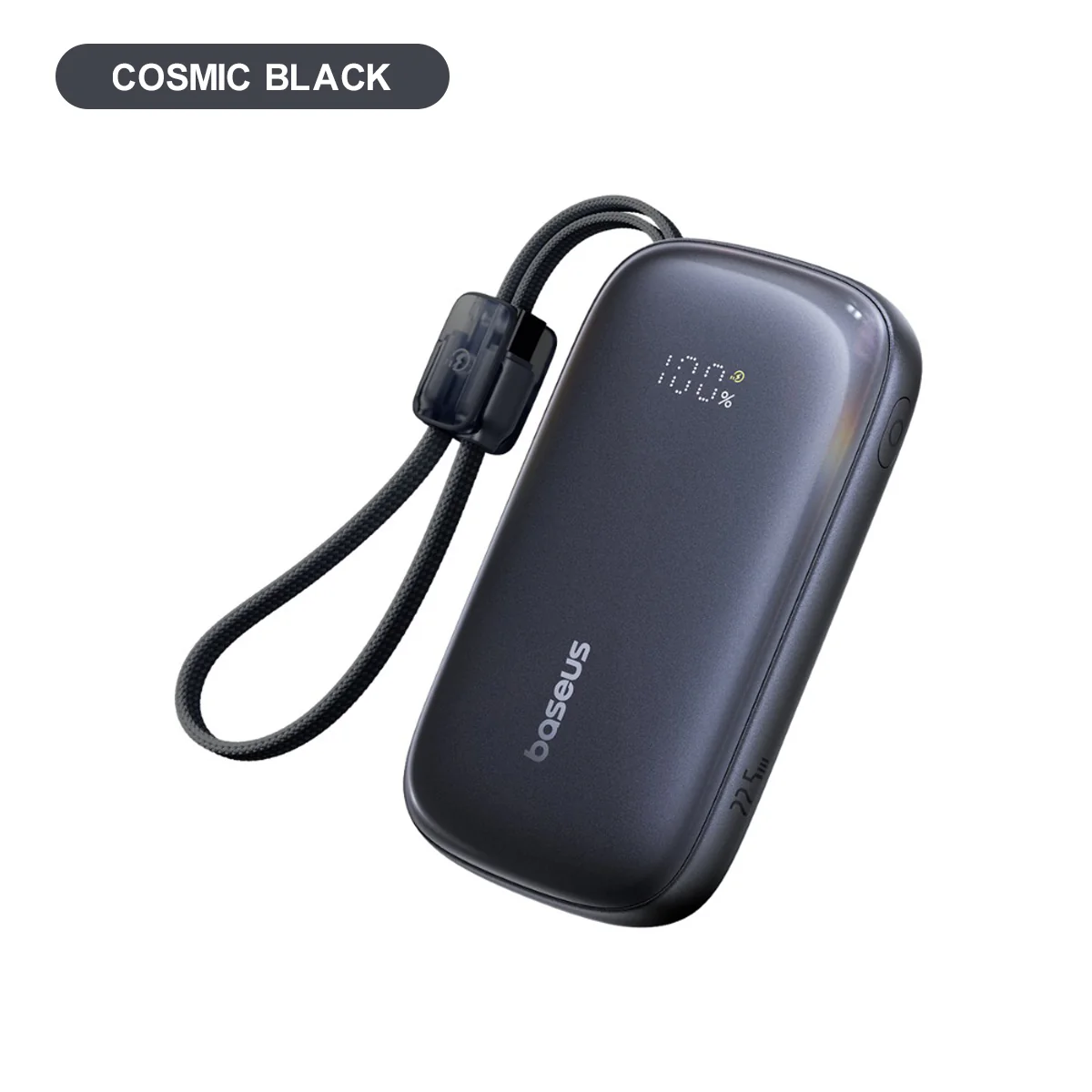 Baseus EnerFill FC21 Qpow 3 Ultra Digital Display Power Bank with Detachable Cable 10000mAh 22.5W (Nebula Pink, Galaxy Blue, Natural Titanium) - Image 6