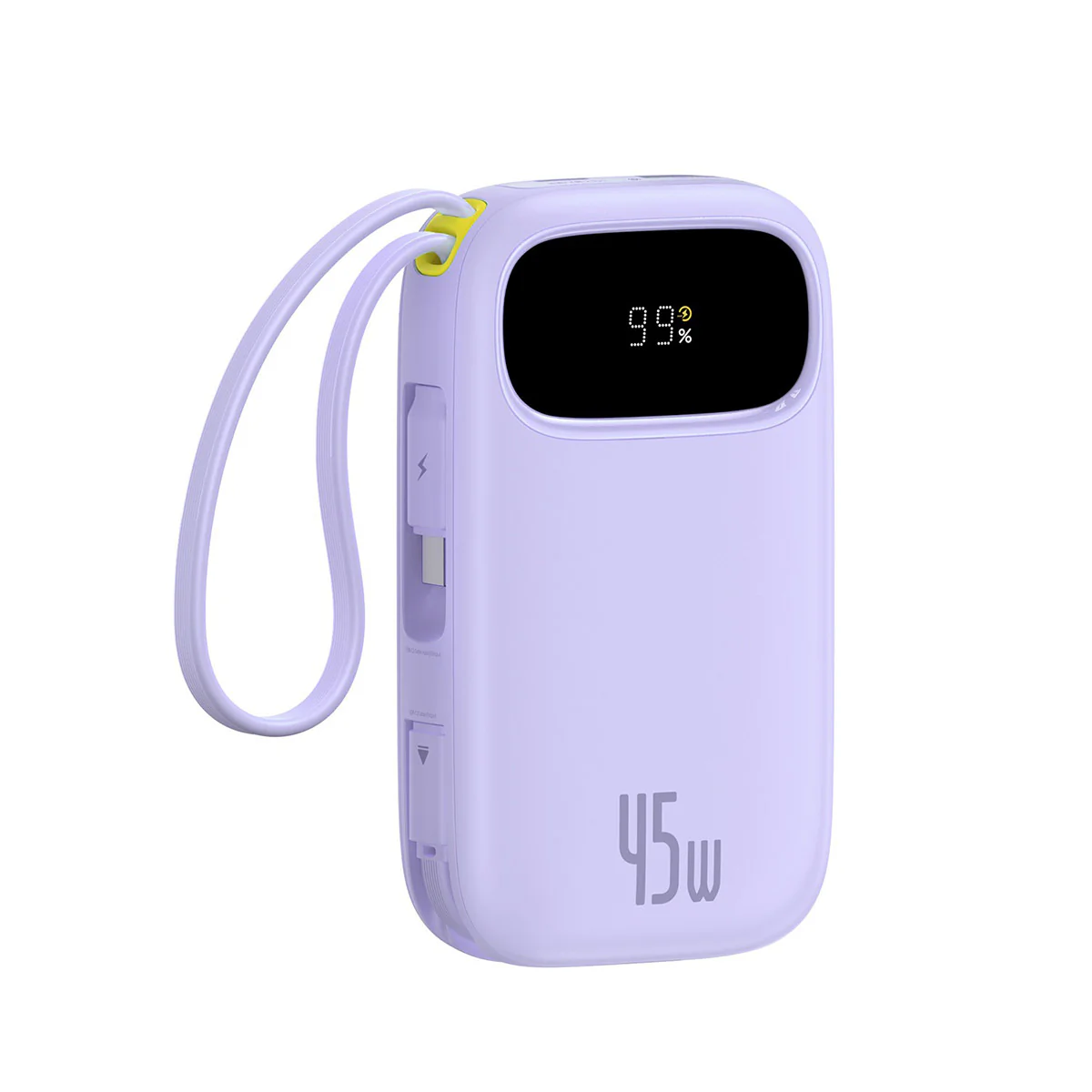 Baseus EnerFill FC31 Qpow 3 Digital Display Power Bank with Built-in USB-C + iP Cable 20000mAh 45W (Cosmic Black, Galaxy Blue, Moon White, Nebula Purple) - Image 11