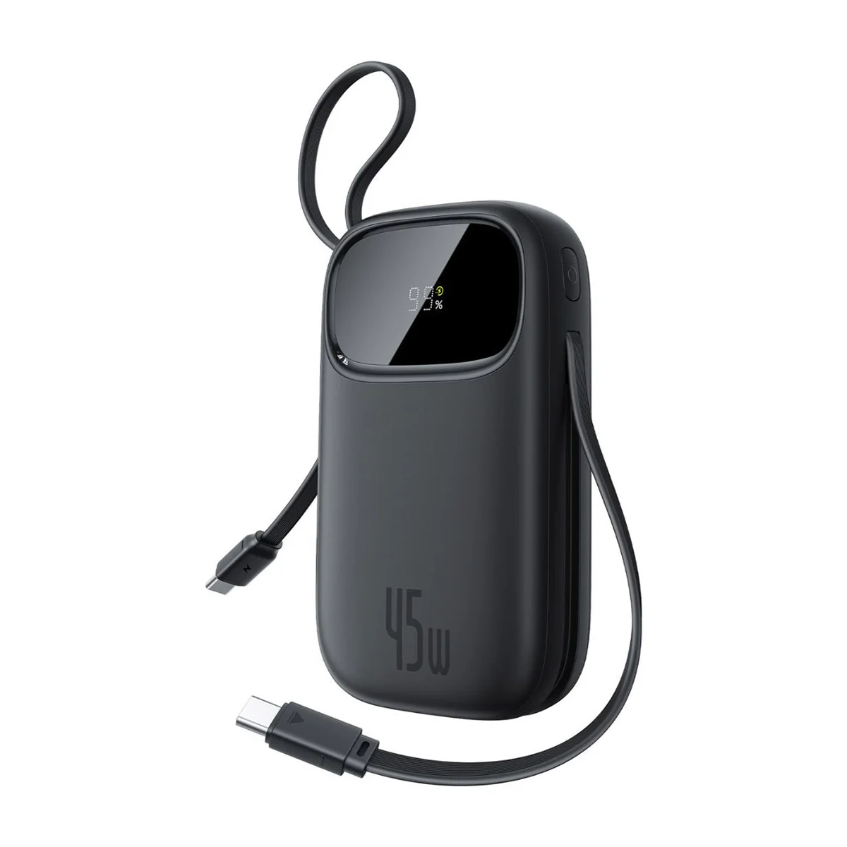 Baseus EnerFill FC31 Qpow 3 Digital Display Power Bank with Built-in USB-C + iP Cable 20000mAh 45W (Cosmic Black, Galaxy Blue, Moon White, Nebula Purple) - Image 2