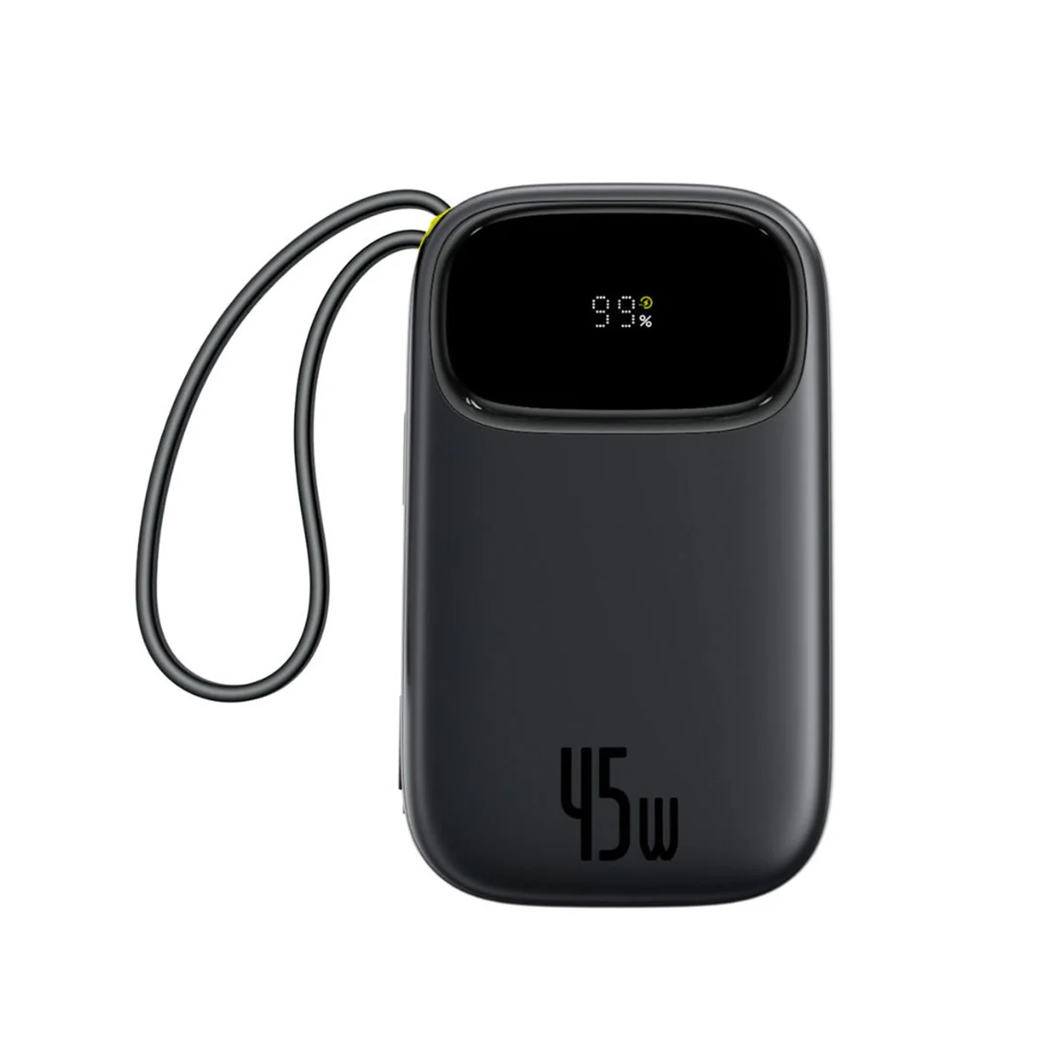Baseus EnerFill FC31 Qpow 3 Digital Display Power Bank with Built-in USB-C + iP Cable 20000mAh 45W (Cosmic Black, Galaxy Blue, Moon White, Nebula Purple) - Image 3