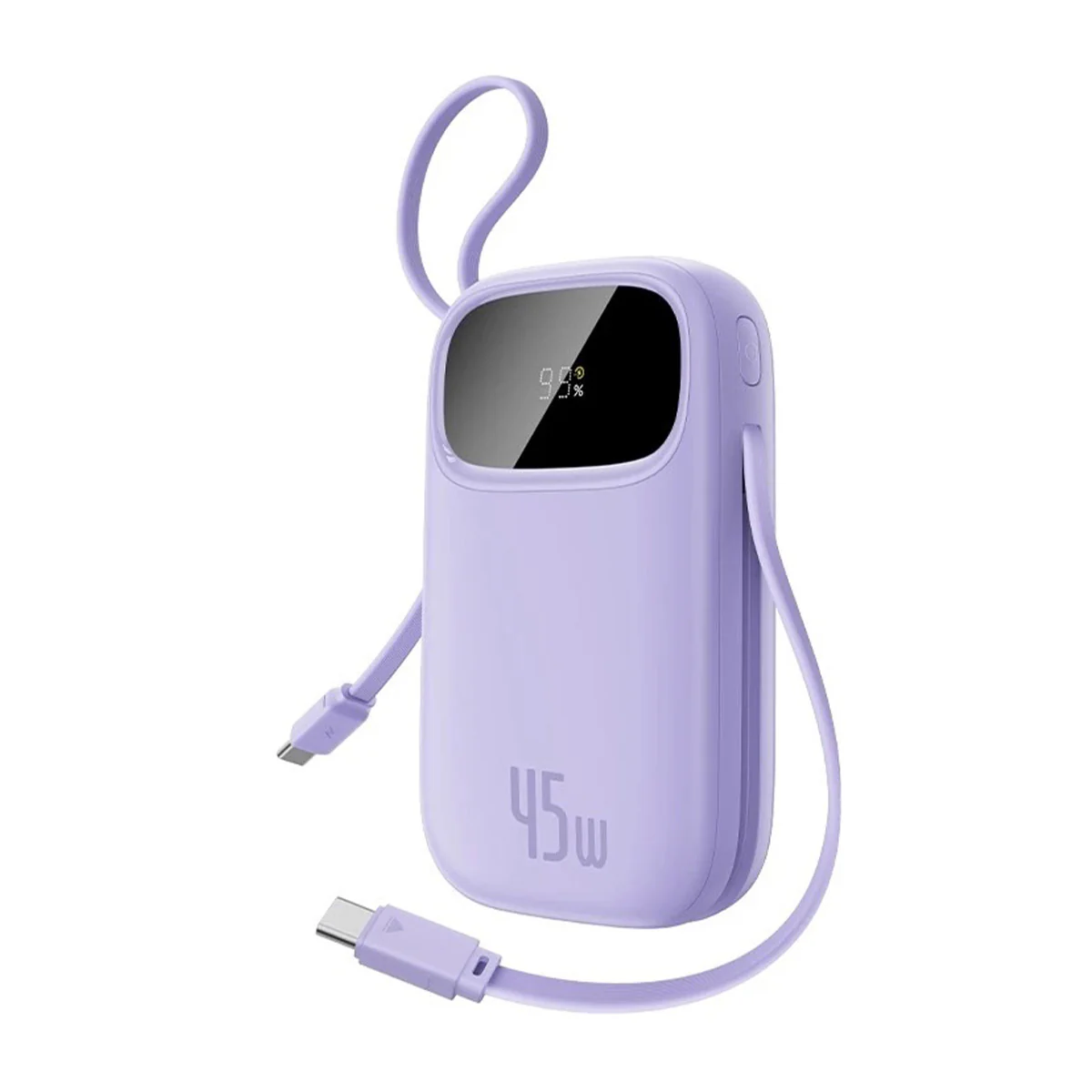 Baseus EnerFill FC31 Qpow 3 Digital Display Power Bank with Built-in USB-C + iP Cable 20000mAh 45W (Cosmic Black, Galaxy Blue, Moon White, Nebula Purple) - Image 9