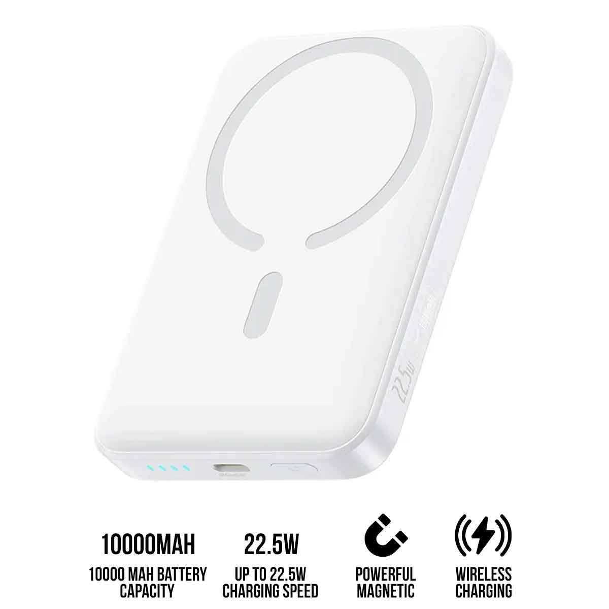 Baseus EnerFill FM11 Ultra-Mini Magnetic Power Bank 10000mAh 22.5W (Space Grey, Moon White) - Image 7