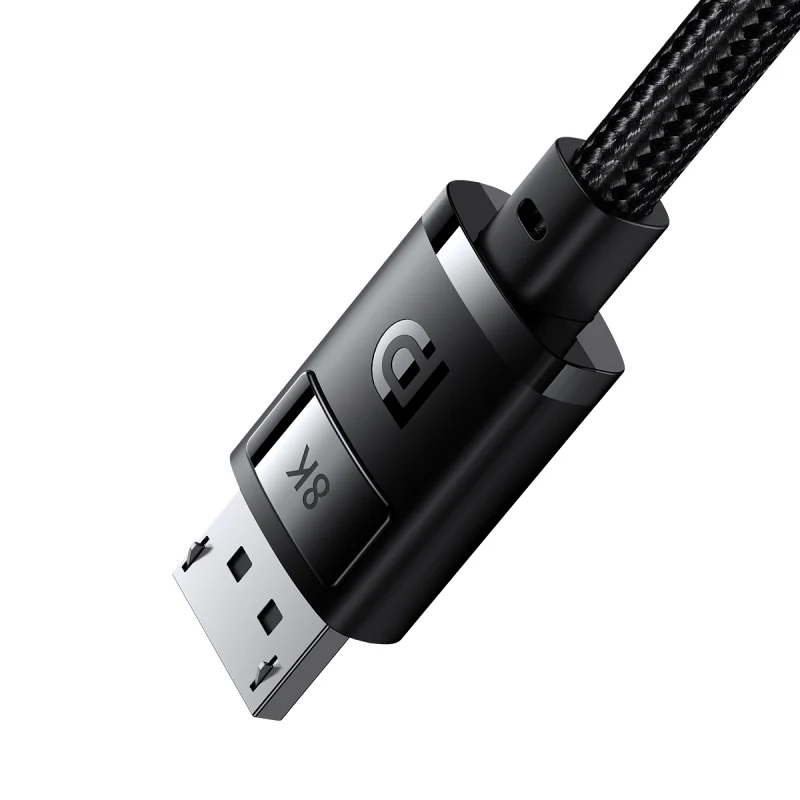 Baseus High Definition Series DP 8K To DP 8K Adapter Cable (Cluster Black) (2M, 1.5M) (B00633706111-02, B00633706111-01) - Image 4