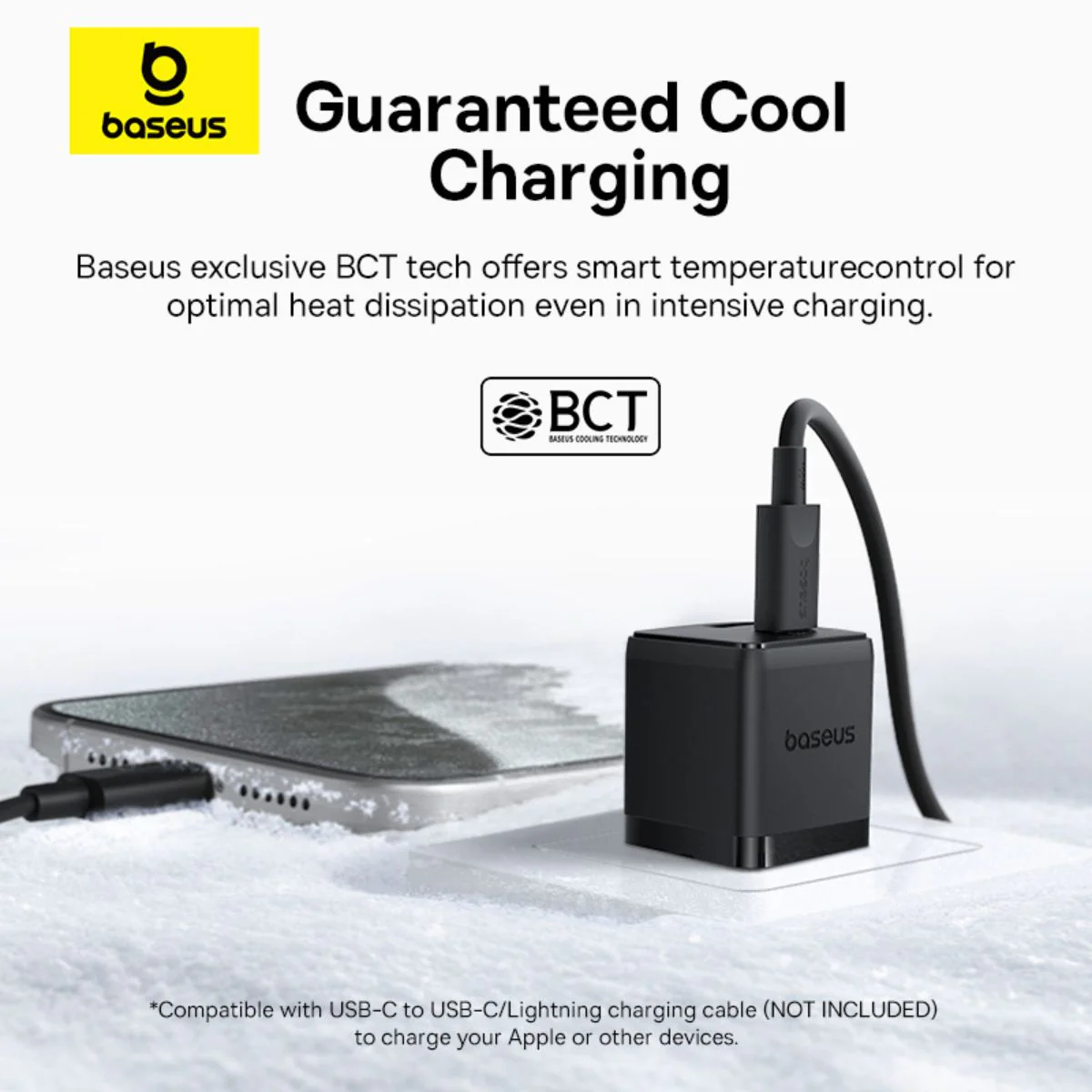 Baseus Palm Fast Charger C+U 20W (Cluster Black) (P10111609113-00) - Image 4