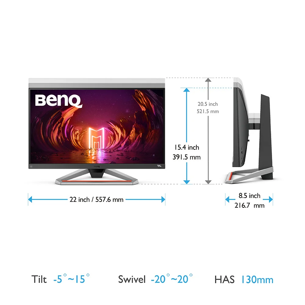 BenQ Mobiuz EX2510S 24.5" FHD IPS 1MS 165HZ Gaming Monitor - Image 6