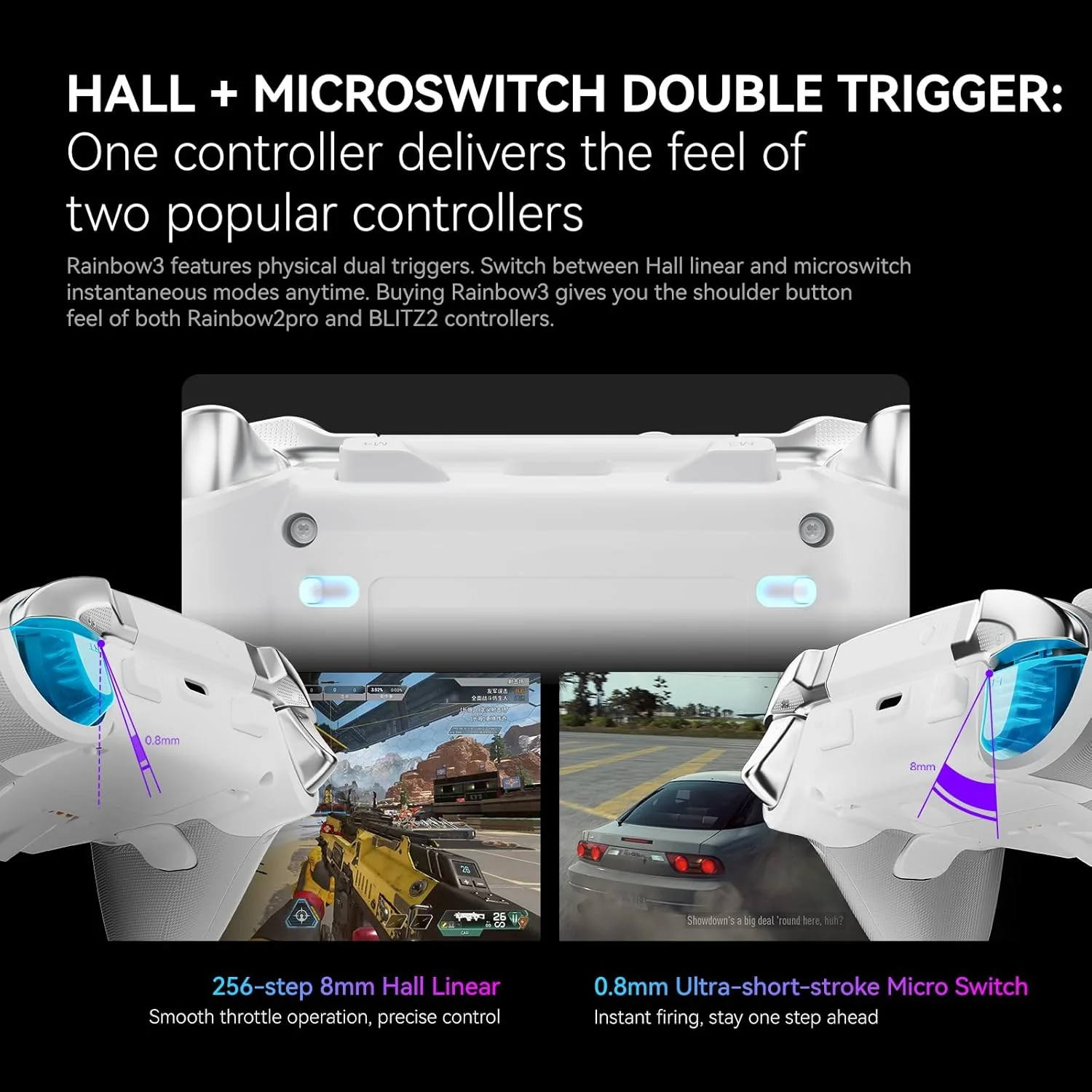Bigbig Won Rainbow 3 Wireless Gaming Controller for Win 10&11 / Switch / Switch 2 / Android / iOS - Image 8