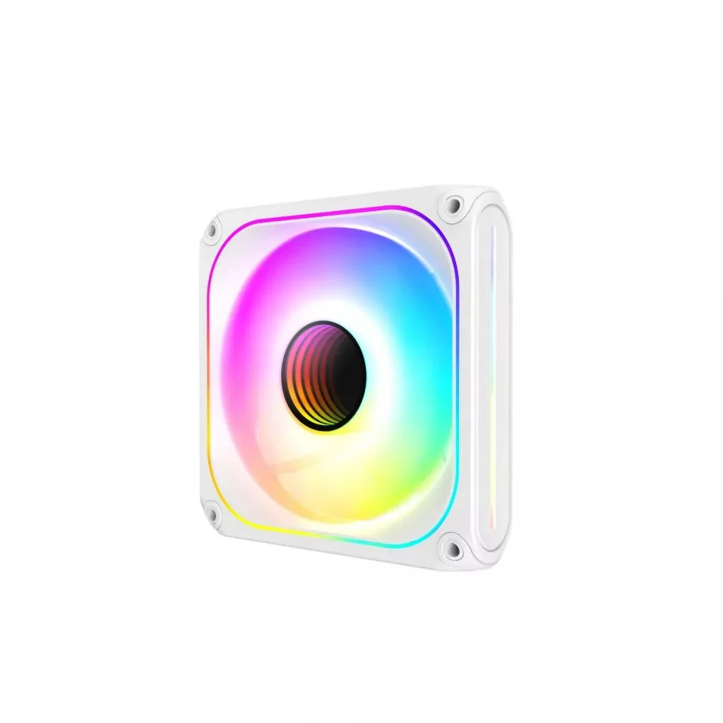 Coolman Drift Core CM-07RF 120mm Reverse ARGB Cooling Fan (Black, White) - Image 4