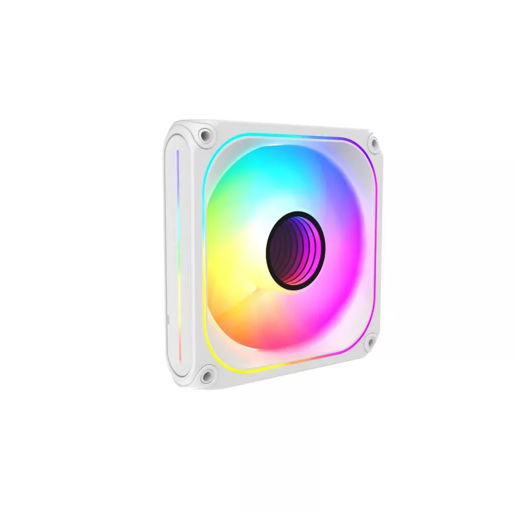 Coolman Drift Core CM-07RF 120mm Reverse ARGB Cooling Fan (Black, White) - Image 5