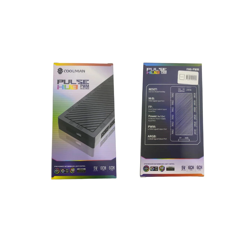 Coolman FH6-PWM Controller Pulse Hub 5V 6CH (Black) - Image 5