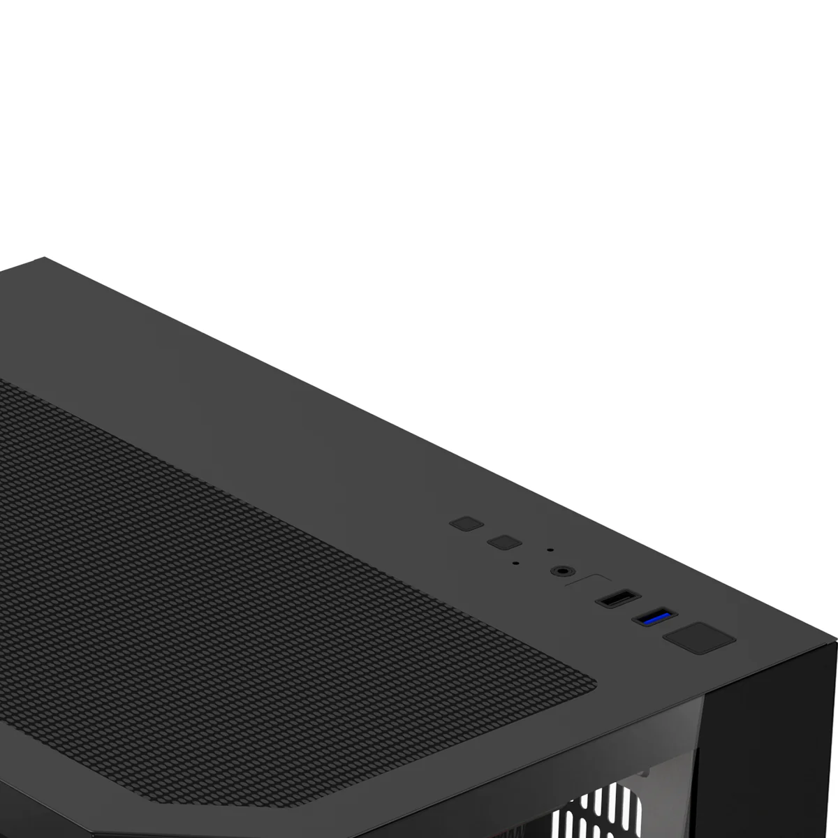 Coolman Spectra M-ATX/ITX PC Case with Customizable LCD Screen Display (Black, White) - Image 4