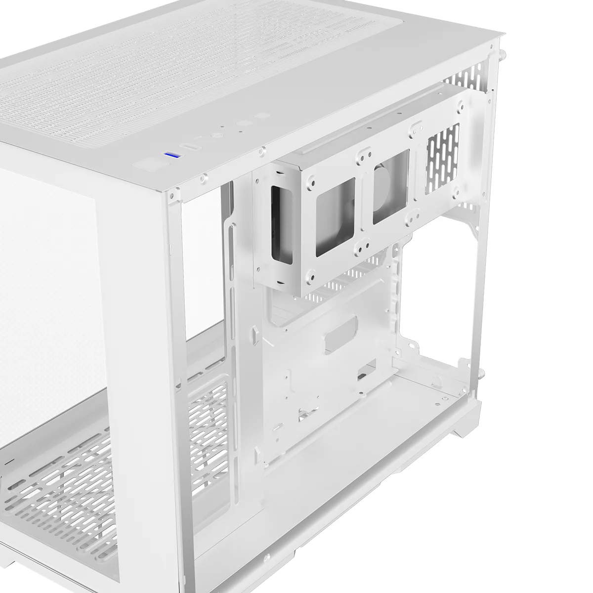 Coolman Spectra M-ATX/ITX PC Case with Customizable LCD Screen Display (Black, White) - Image 8