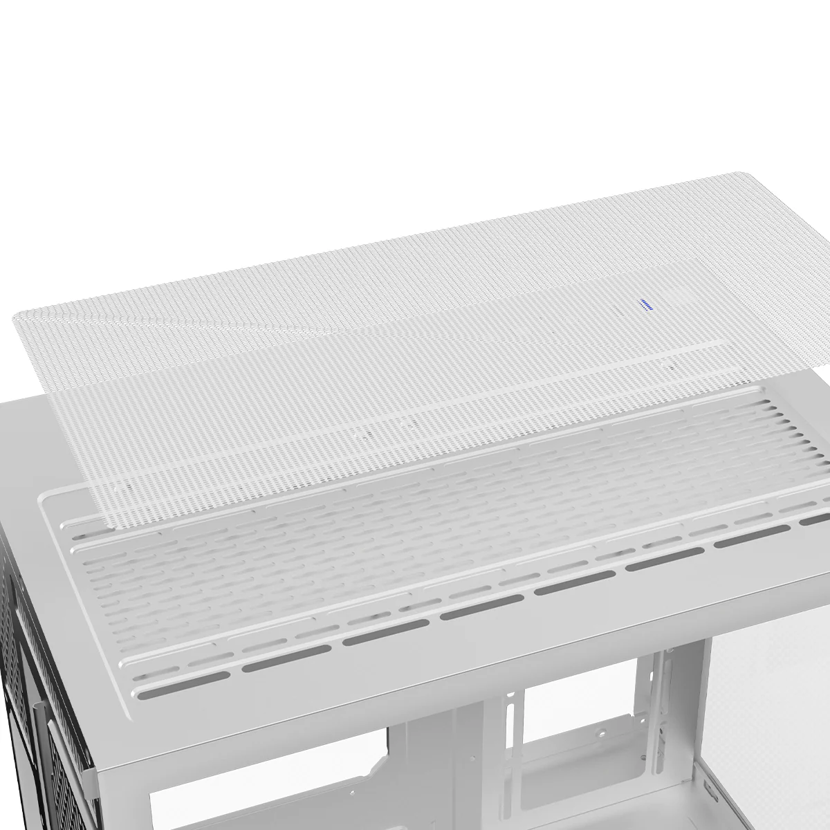 Coolman Spectra M-ATX/ITX PC Case with Customizable LCD Screen Display (Black, White) - Image 9