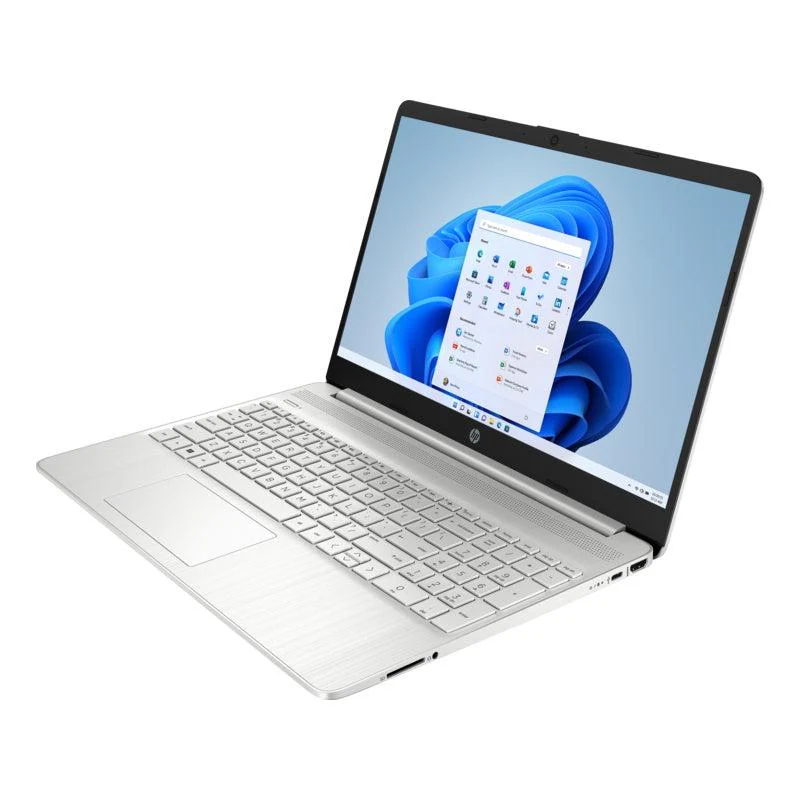 HP 15S-FQ5184TU Laptop (Natural Silver) | 15.6" FHD (1920 x 1080) | i5-1235U | 8GB RAM | 512GB SSD | Intel Iris Xe Graphics | Windows 11 | MS Office Home & Student 2021 | HP Prelude 15.6”  Topload Bag - Image 2