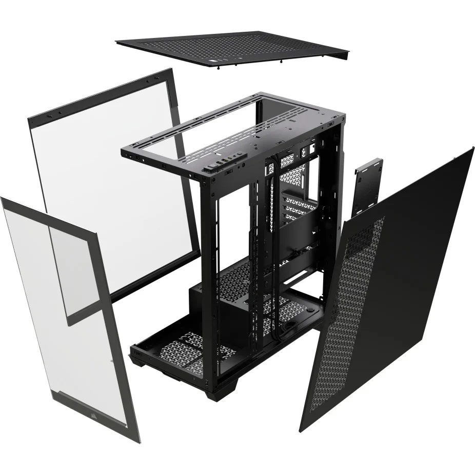 Corsair 3500X TG Mid-Tower PC Case (Black, White) - Image 4