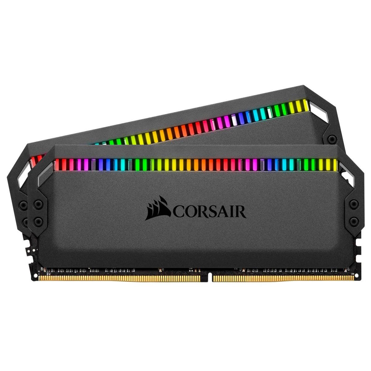 CORSAIR Dominator Platinum RGB 16GB (2 x 8GB) DDR4 DRAM 3600mhz C18 Memory Kit (CMT16GX4M2C3600C18)