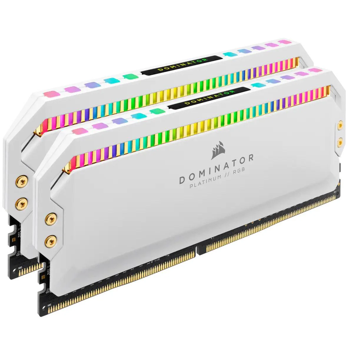 CORSAIR Dominator Platinum RGB 32GB (2 x 16GB) DDR4 DRAM 3200mhz C16 Memory Kit (White) (CMT32GX4M2E3200C16W) - Image 2