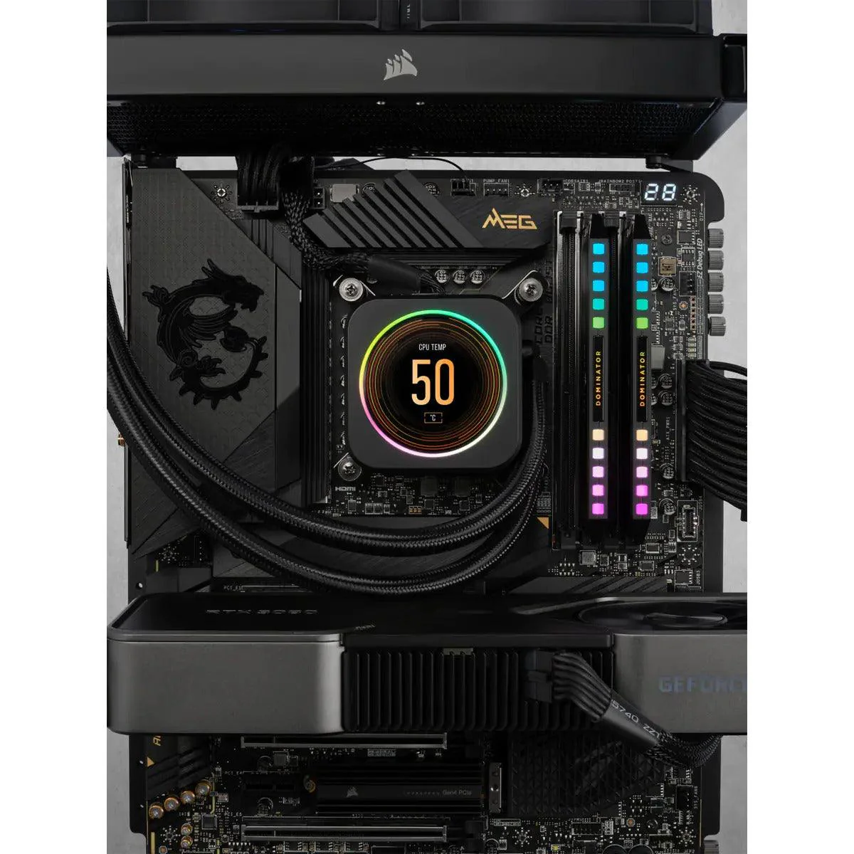 CORSAIR Dominator Platinum RGB 32GB (2x16GB) DDR5 DRAM 5600MHZ C36 Memory Kit (Black) (CMT32GX5M2B5600C36) - Image 7