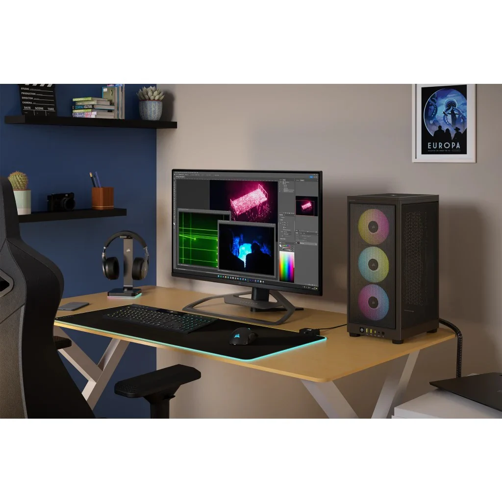 Corsair iCue 2000D RGB Airflow Mini-ITX PC Case (Black) - Image 18