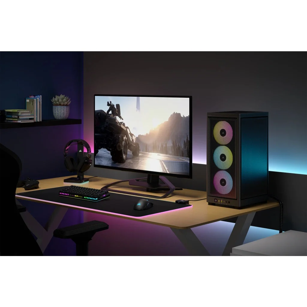 Corsair iCue 2000D RGB Airflow Mini-ITX PC Case (Black) - Image 20