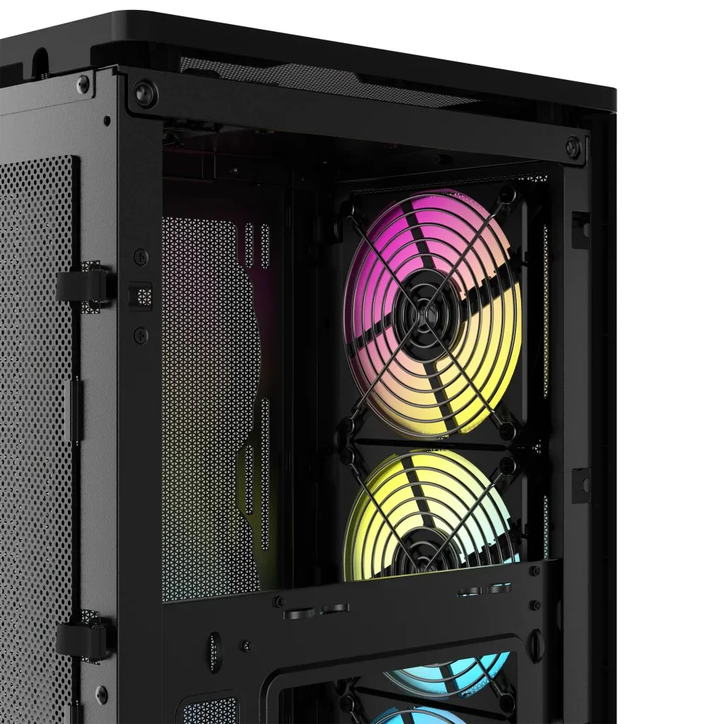 Corsair iCue 2000D RGB Airflow Mini-ITX PC Case (Black) - Image 8