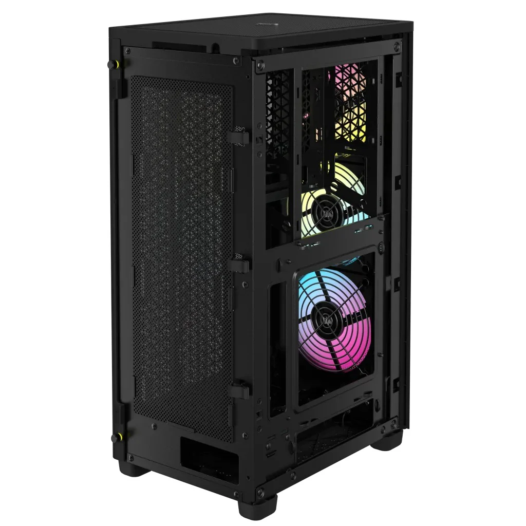 Corsair iCue 2000D RGB Airflow Mini-ITX PC Case (Black) - Image 9