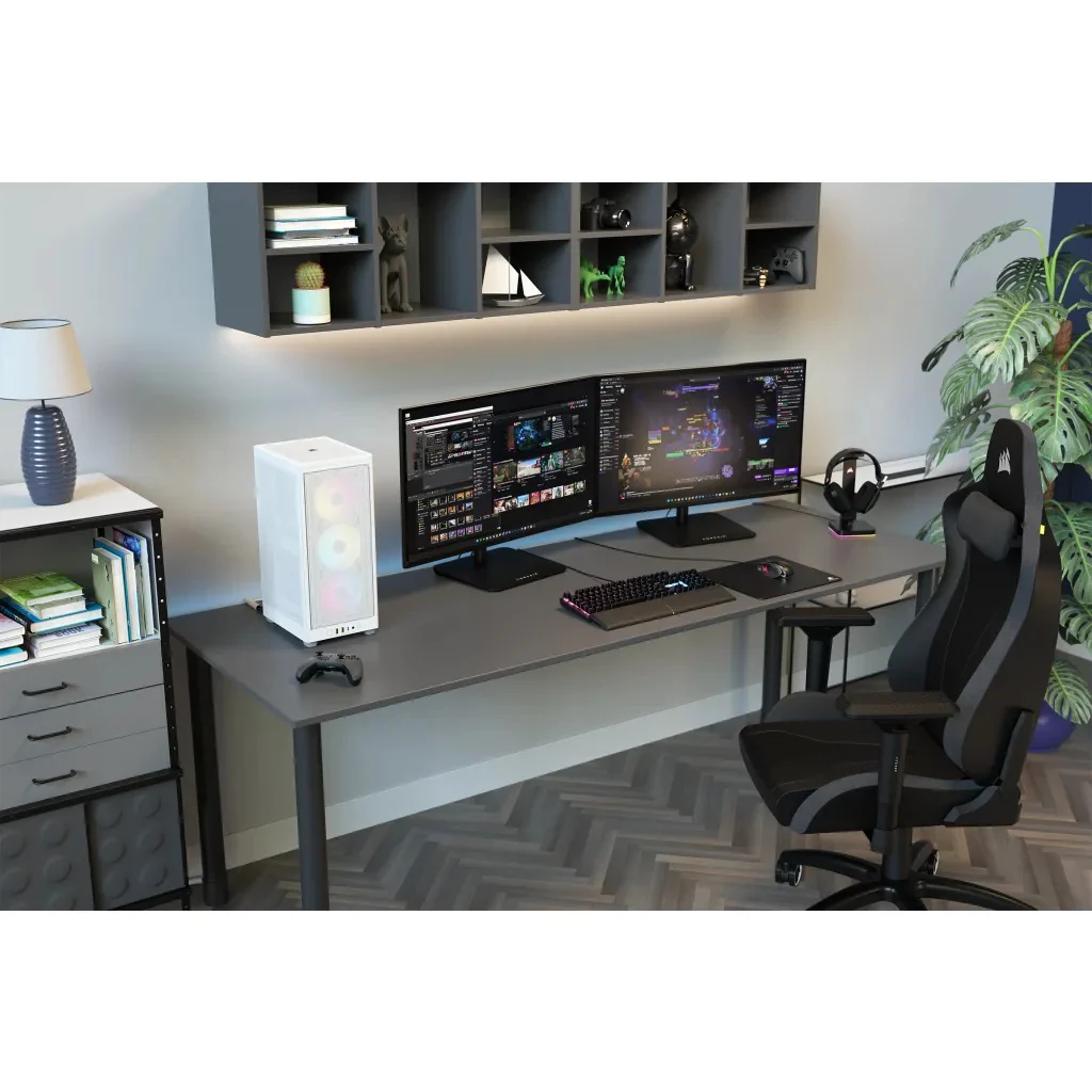 Corsair iCue 2000D RGB Airflow Mini-ITX PC Case (White) - Image 20