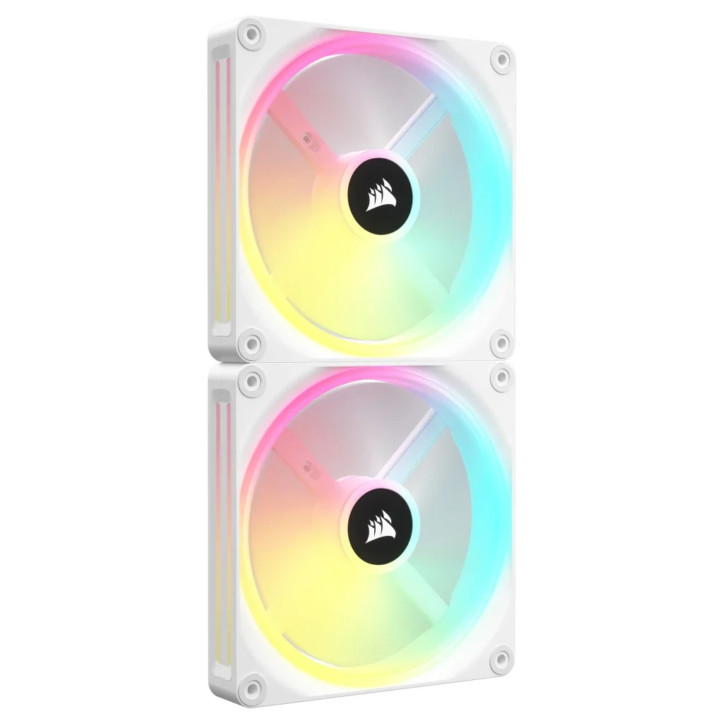 Corsair Icue Link QX140 RGB 140MM PWM PC Fans Starter Kit With Icue Link System Hub (White) (Twin Pack) - Image 6