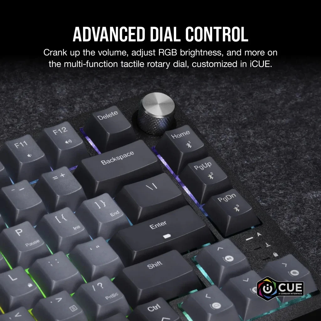 Corsair K65 Plus Wireless 75% RGB Mechanical Gaming Keyboard (MLX Red Switch) - Image 5