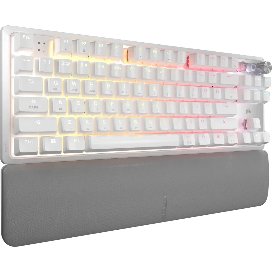 Corsair K70 Pro TKL High-Performance Hall Effect Programmable Gaming Keyboard With Rapid Trigger (Black, White) - Image 10