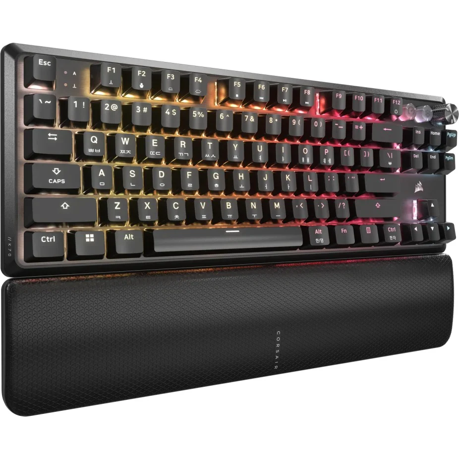 Corsair K70 Pro TKL High-Performance Hall Effect Programmable Gaming Keyboard With Rapid Trigger (Black, White) - Image 3