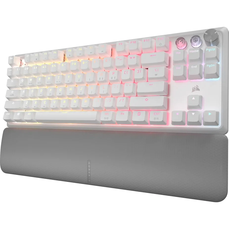 Corsair K70 Pro TKL High-Performance Hall Effect Programmable Gaming Keyboard With Rapid Trigger (Black, White) - Image 9