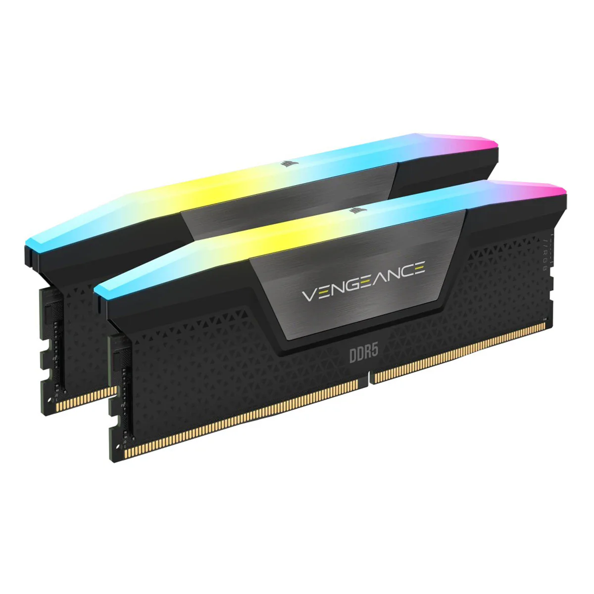 Corsair Vengeance RGB 32GB (2X16GB) DDR5 DRAM 5600MHZ CL36 Memory Kit (Black) (CMH32GX5M2B5600C36K) - Image 2