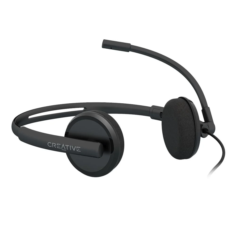 Creative HS-220 USB Headset With Noise-Cancelling Mic & Inline Remote (Black) - Image 3