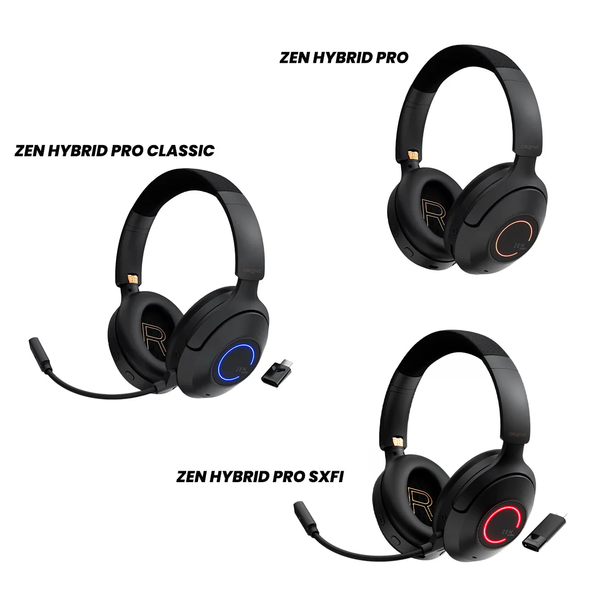 Creative Zen Hybrid Pro Bluetooth Headphones (Black) (Zen Hybrid Pro Classic, Zen Hybrid Pro, Zen Hybrid Pro SXFI)