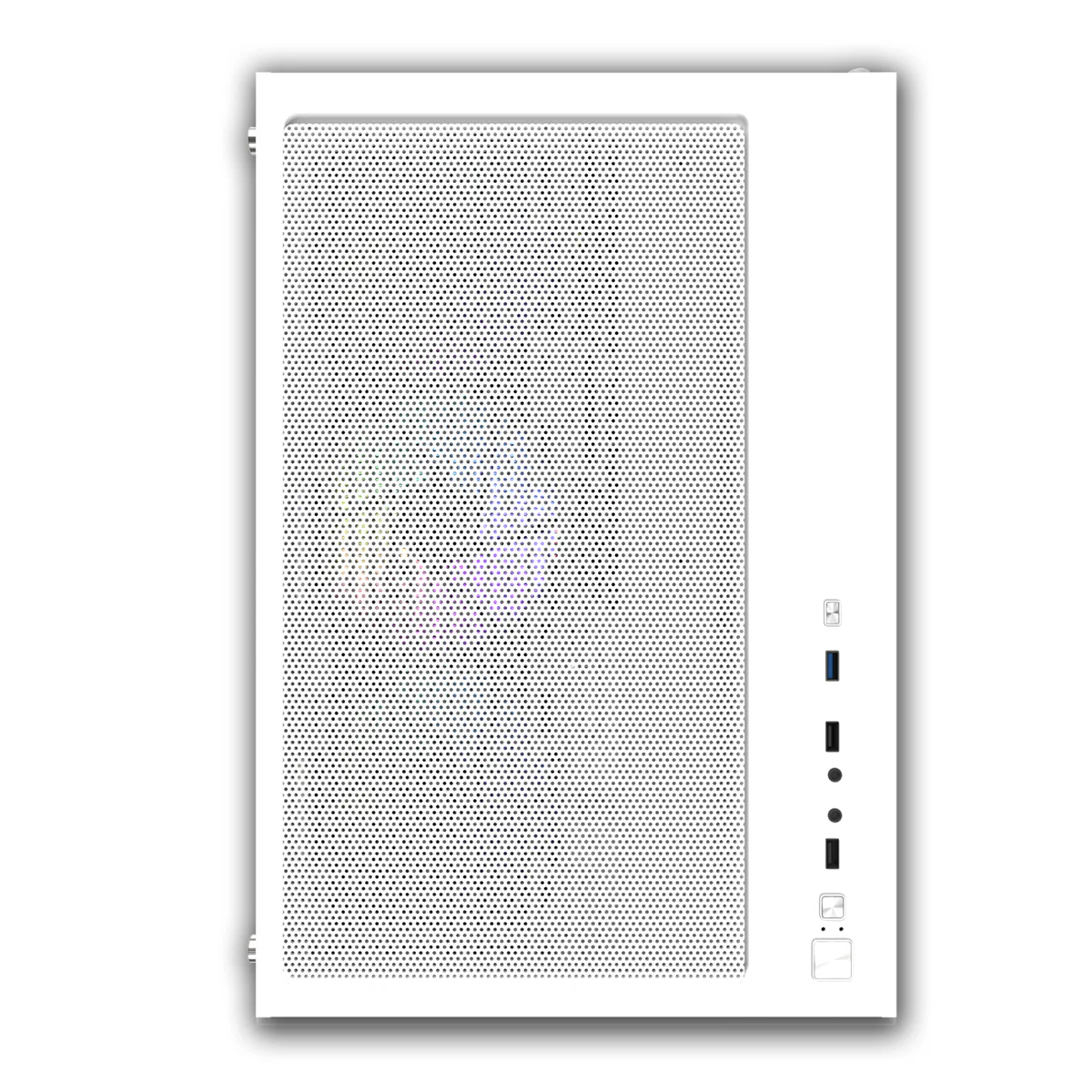 Darkflash C285P Tempered Glass Side Panel Dual Chamber ATX PC Case (White) - Image 14