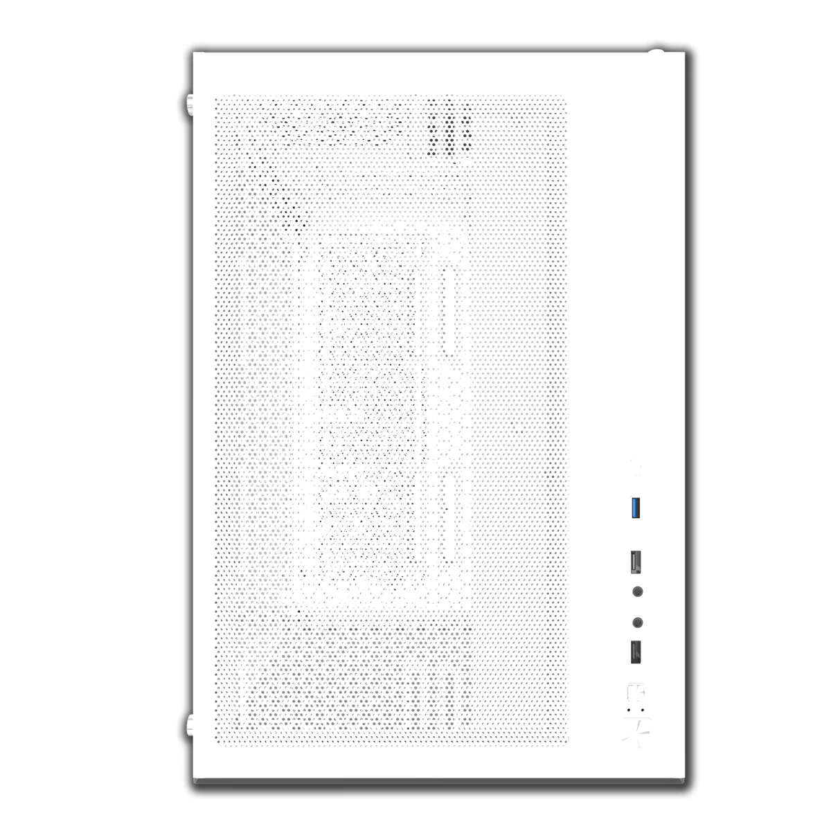 Darkflash C285P Tempered Glass Side Panel Dual Chamber ATX PC Case (White) - Image 7