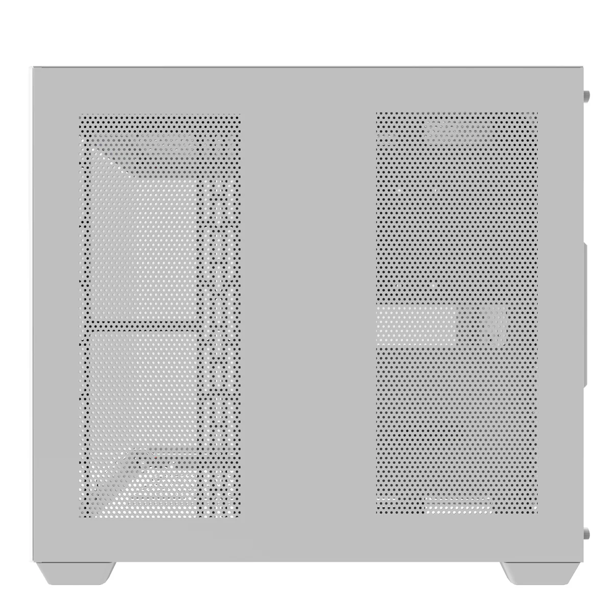 Darkflash C285P Tempered Glass Side Panel Dual Chamber ATX PC Case (White) - Image 8