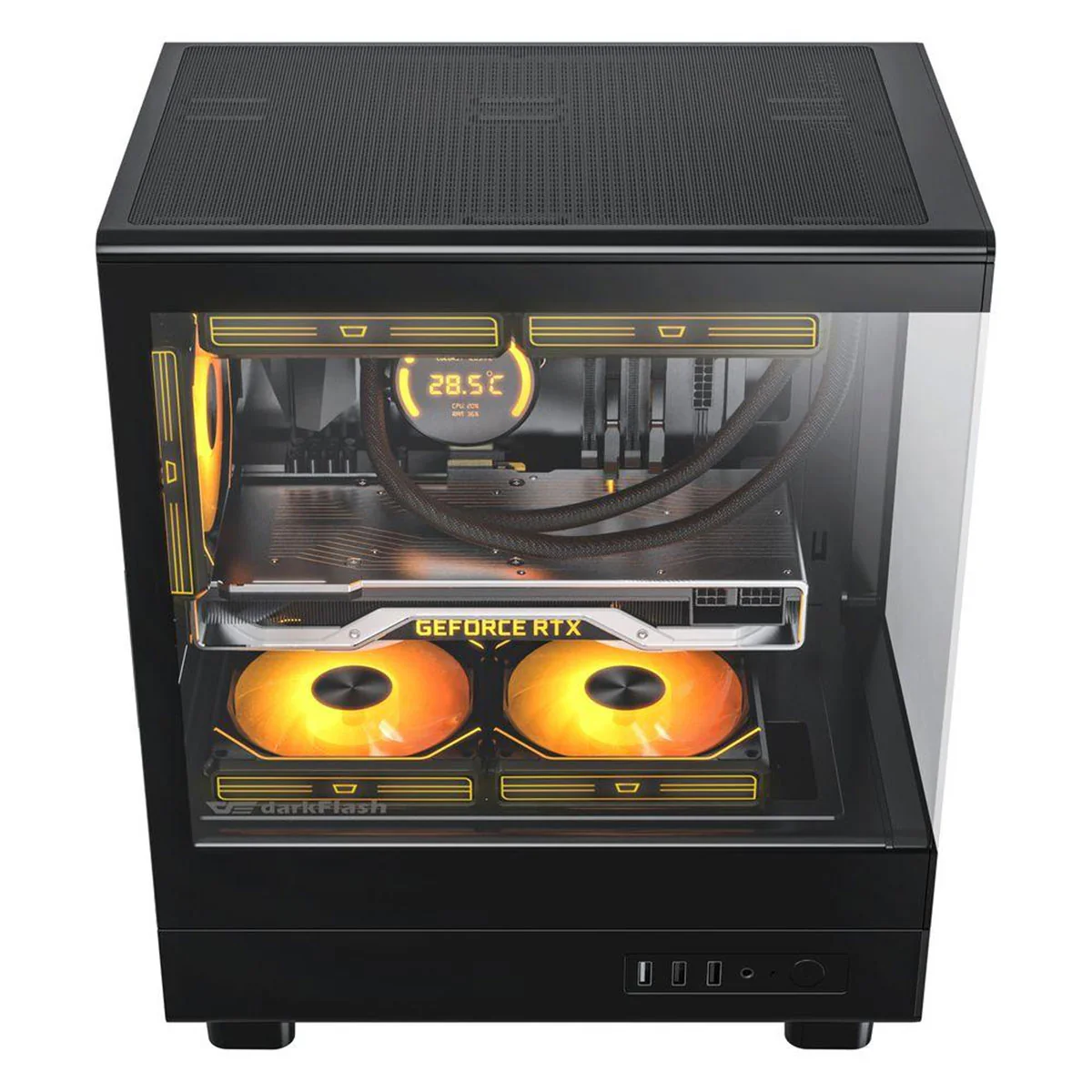 Darkflash DB330M M-ATX PC Case (Black, White) - Image 4