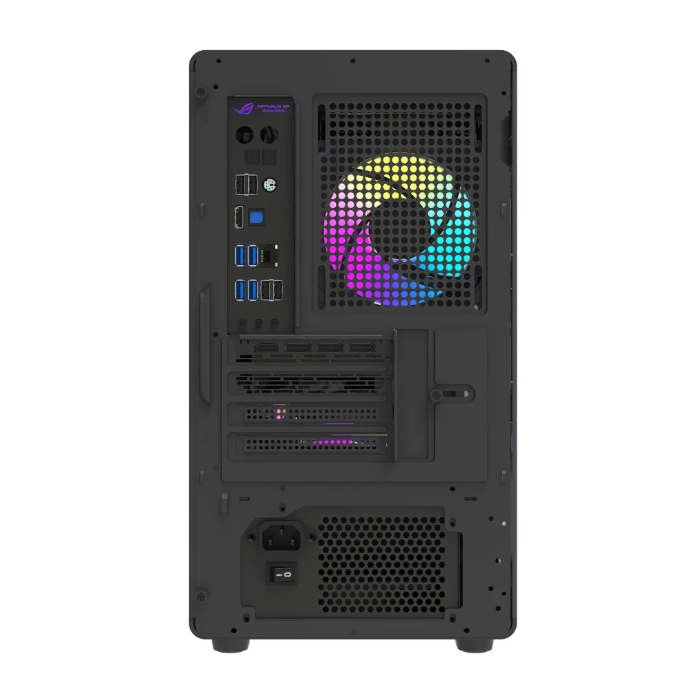 DarkFlash DB460M TG Panel Luxury M-ATX PC Case (Black, White) - Image 5