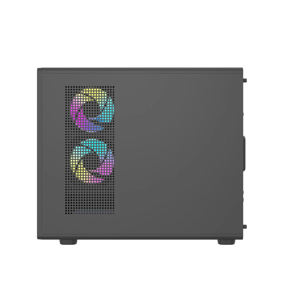 DarkFlash DB460M TG Panel Luxury M-ATX PC Case (Black, White) - Image 6