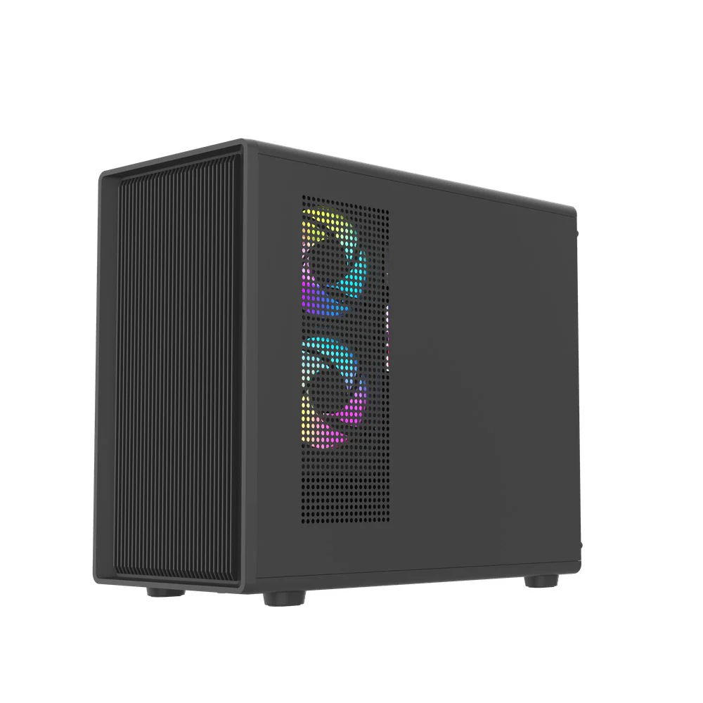 DarkFlash DB460M TG Panel Luxury M-ATX PC Case (Black, White) - Image 7