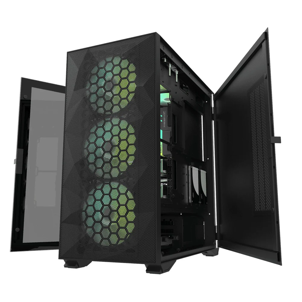 Darkflash DLX21 Mesh EATX PC Case (Black, White) - Image 3