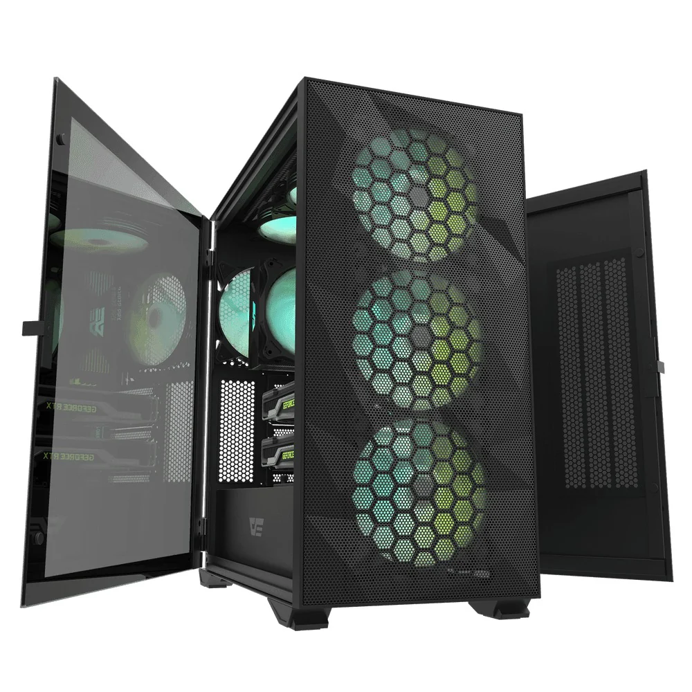 Darkflash DLX21 Mesh EATX PC Case (Black, White) - Image 7