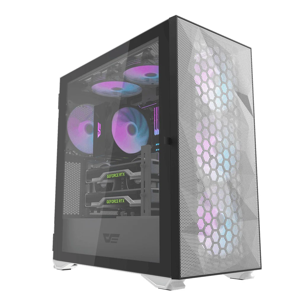 Darkflash DLX21 Mesh EATX PC Case (Black, White) - Image 8