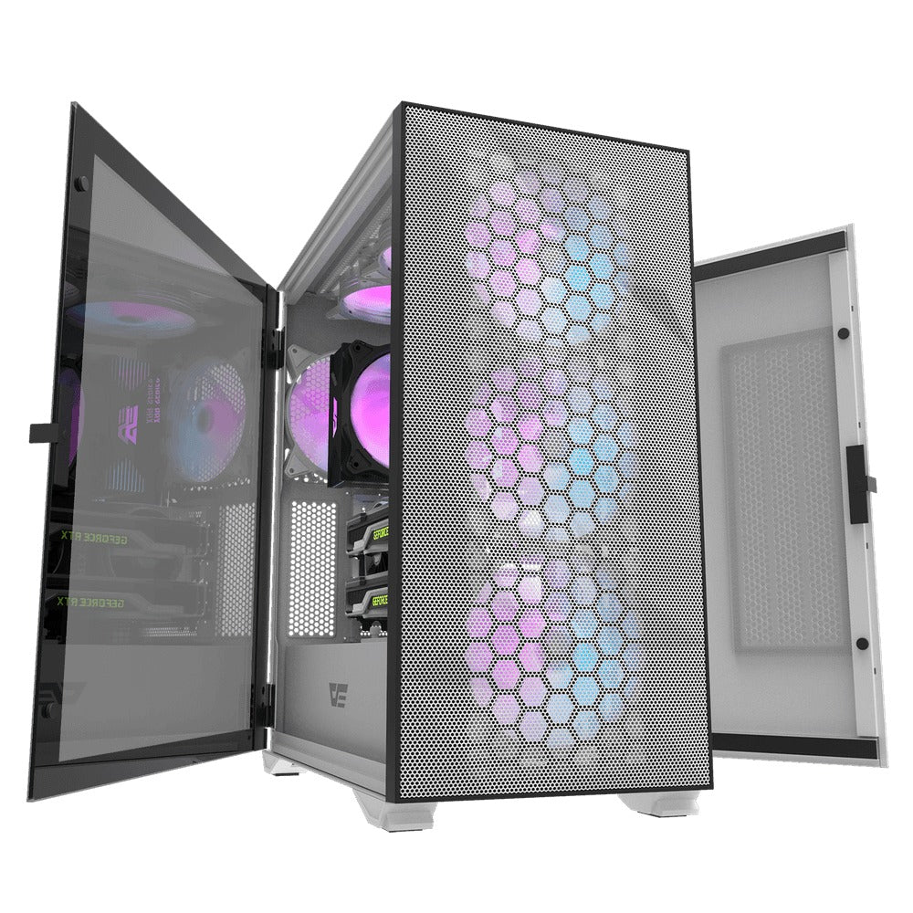 Darkflash DLX21 Mesh EATX PC Case (Black, White) - Image 9