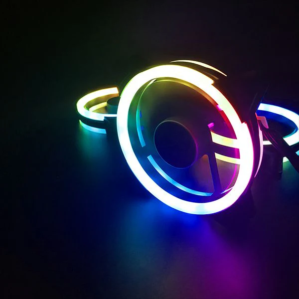 Darkflash DR12 Pro ARGB 120MM Double Ring RGB Cooling Fan (Single) - Image 2