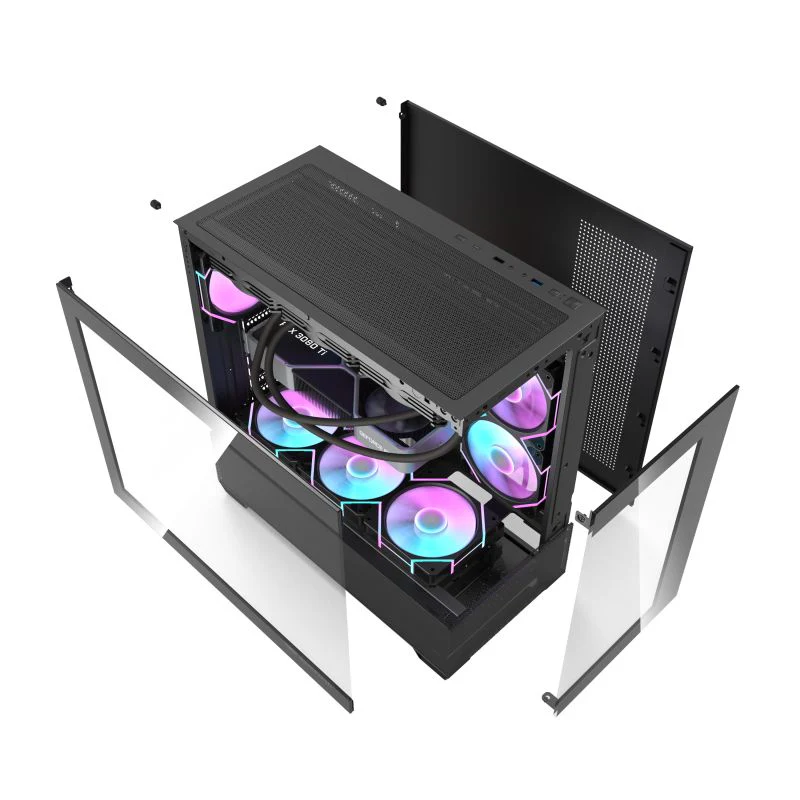 Darkflash DS900 Air Panoramic Glass Slide Panel Luxury PC Gaming Case - Image 18