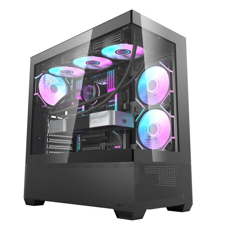 Darkflash DS900 Air Panoramic Glass Slide Panel Luxury PC Gaming Case - Image 2